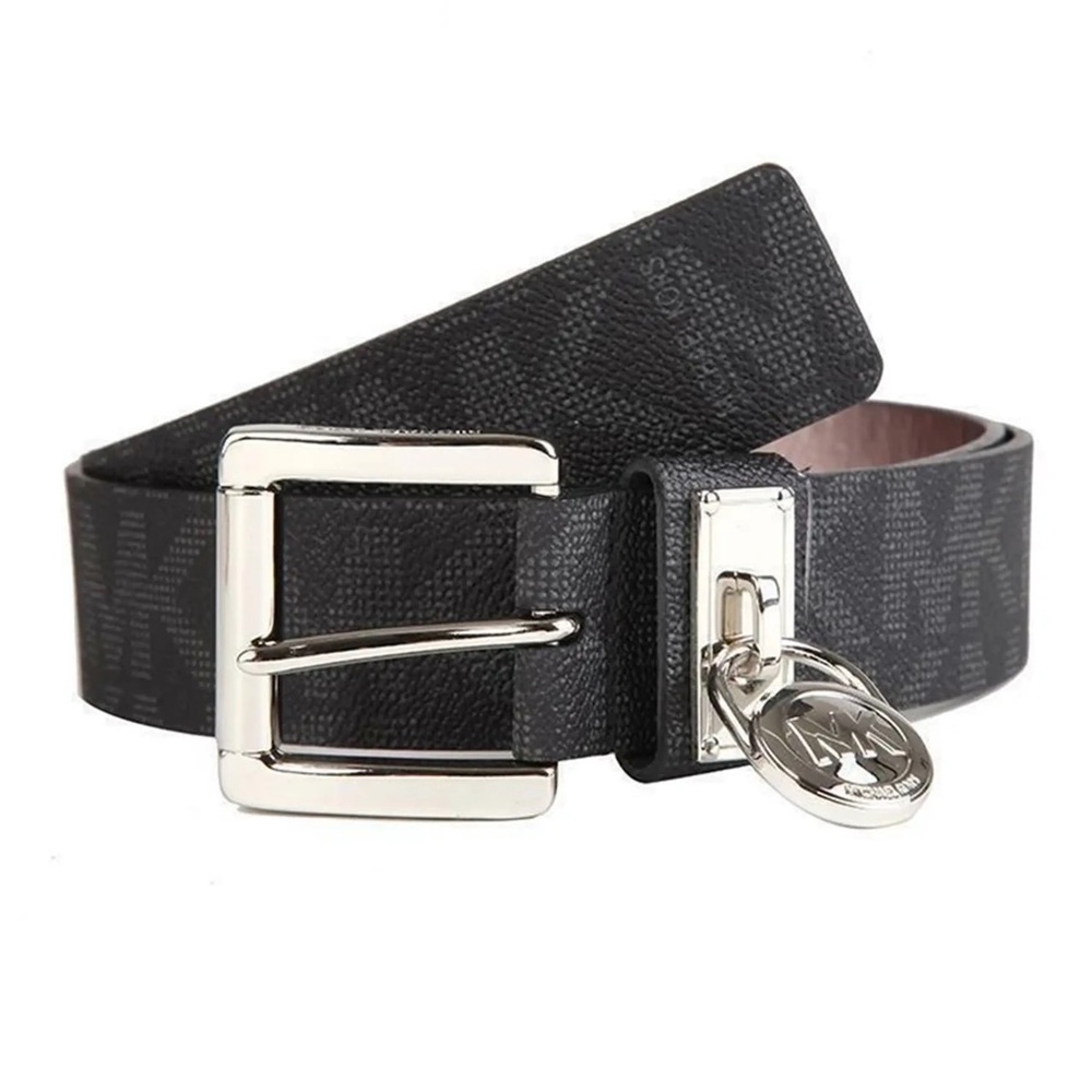 Michael Kors Hamilton Lock Monogram Women’s Belt Black XL 553305.